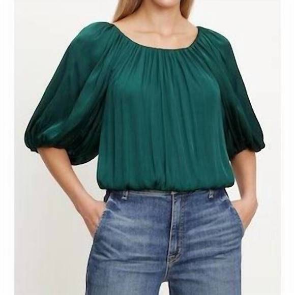 Rustling Fern Puff Sleeve